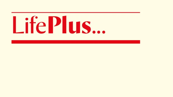 Red logo of LifePlus.