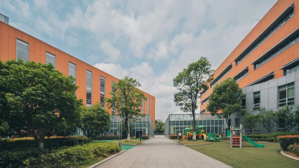 the playground corridor through and about wuhan yangtze international school